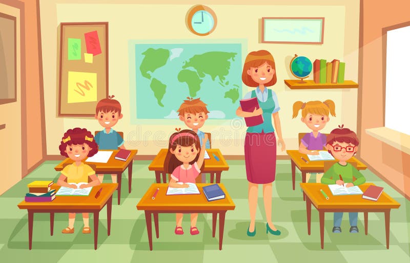 15+ Trend Terbaru Classroom Cartoon Teacher Clipart