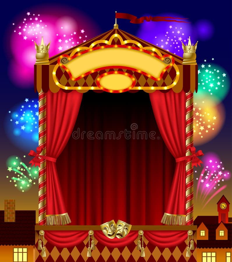 small paper theater/theatre free printout, printable