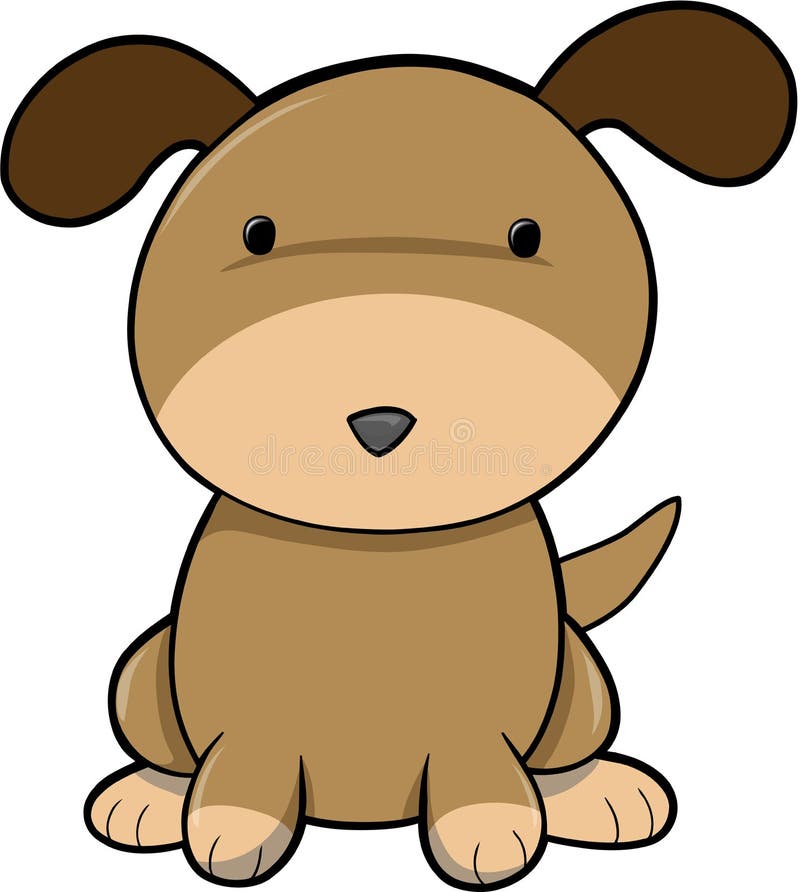 Puppy Dog Vector stock vector. Illustration of design - 4365169