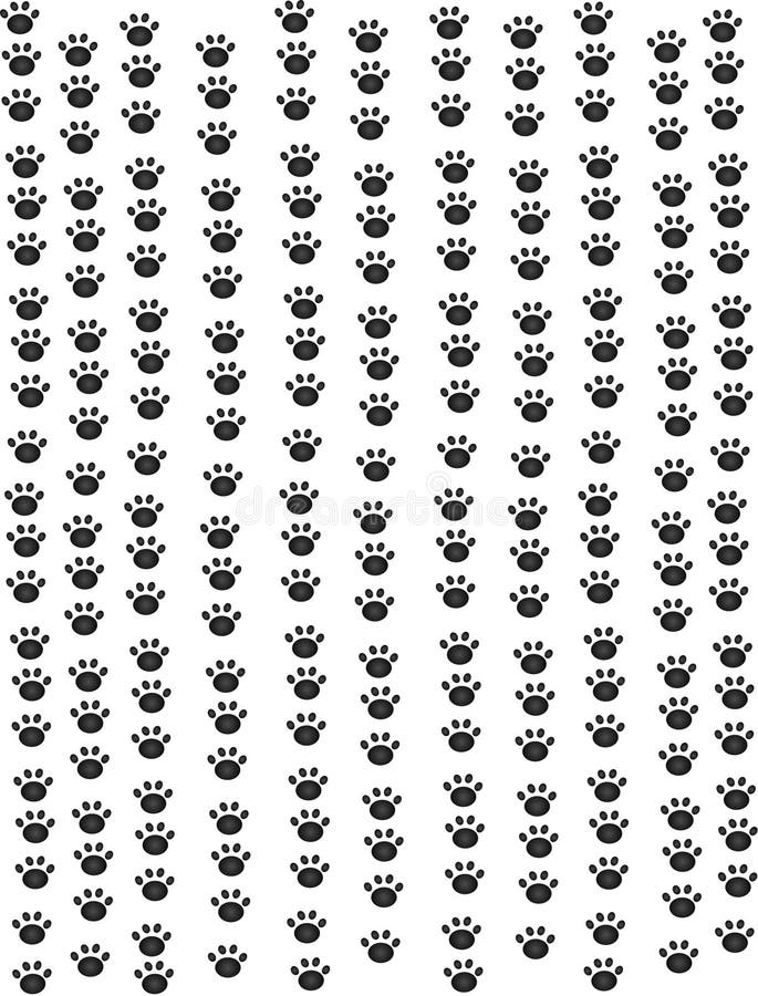 Puppy paw prints wallpaper stock vector. Illustration of nature - 8735335