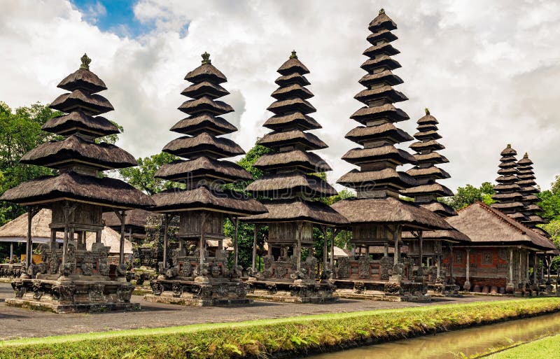 Pura Taman Ayun Temple in Bali, Indonesië royalty-vrije stock fotografie Pura Taman Ayun Temple in Bali, Indonesië royalty-vrije stock fotografie