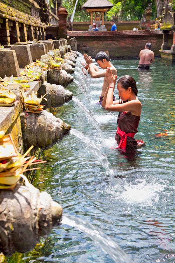 Pura Tirtha Empul, Bali, Indonesia immagini stock Pura Tirtha Empul, Bali, Indonesia immagini stock