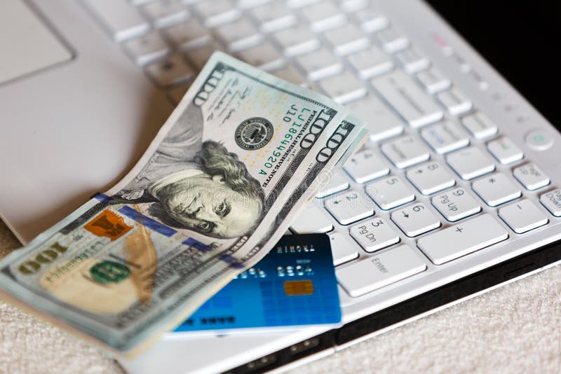 The purchase online stock photo. Image of currency, shopping 63868950