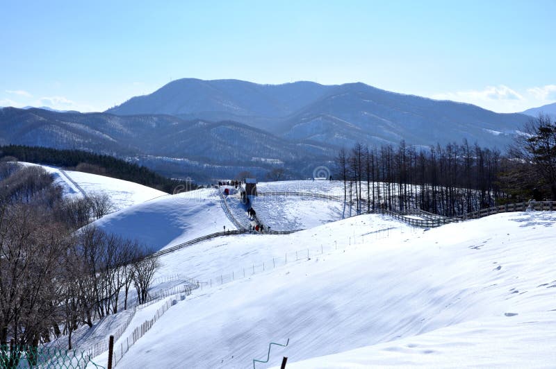 Snow blanket stock image. Image of power, line, fence 31926913