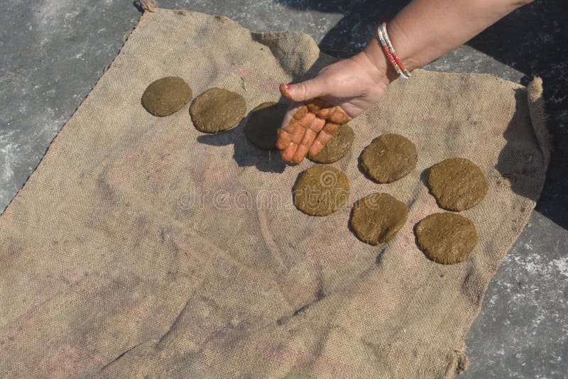 Pure Cow Dung Cakes Gobar Upla For Hawan And Indian Rituals