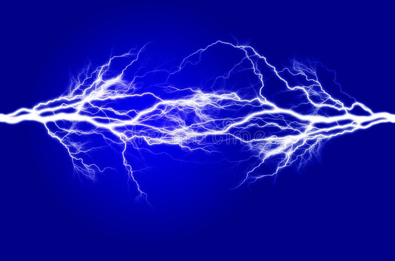 Pure energy and electricity with blue background symbolizing power. Pure energy and electricity with blue background symbolizing power