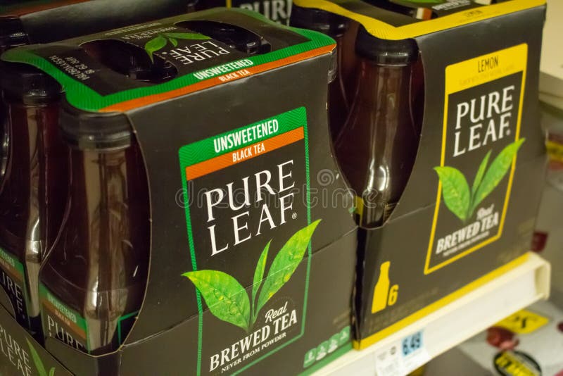Pure Leaf Tea Drinks at the Store Editorial Photo Image of dried