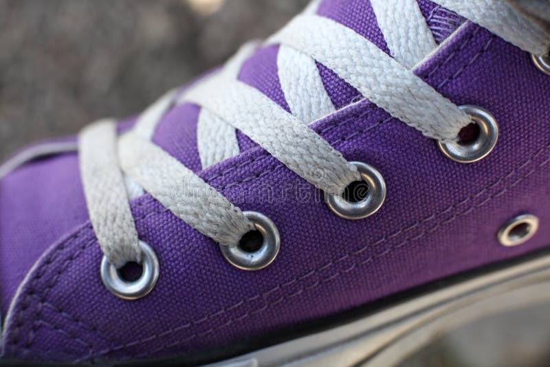 Purper schoendetail royalty-vrije stock fotografie Purper schoendetail royalty-vrije stock fotografie