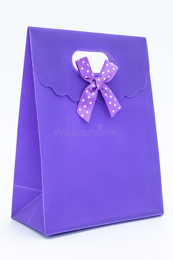 Purpere giftzak stock foto's Purpere giftzak stock foto's