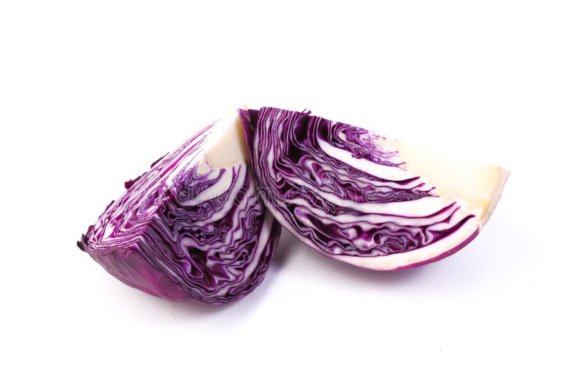Purpere kool die op witte achtergrond wordt geïsoleerdj royalty-vrije stock afbeelding Purpere kool die op witte achtergrond wordt geïsoleerdj royalty-vrije stock afbeelding