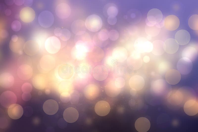 Purple abstract bokeh. Purple and blue gradient glowing background with bright blurred circles and glittering stars. Beautiful stock photo Purple abstract bokeh. Purple and blue gradient glowing background with bright blurred circles and glittering stars. Beautiful stock photo