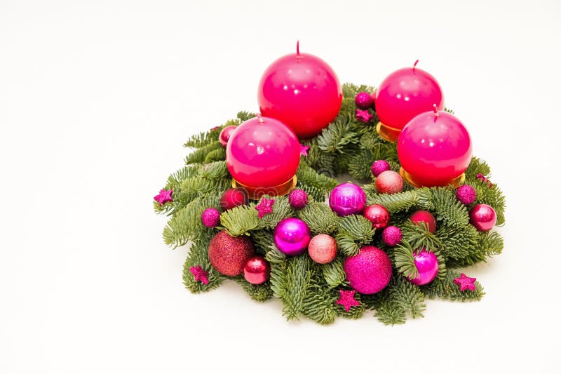 Purple advent wreath