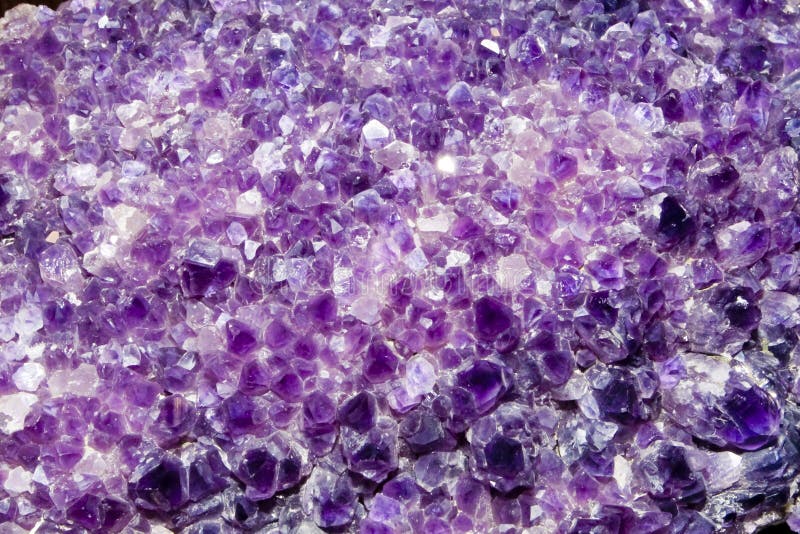 Purple Amethyst Cluster Background