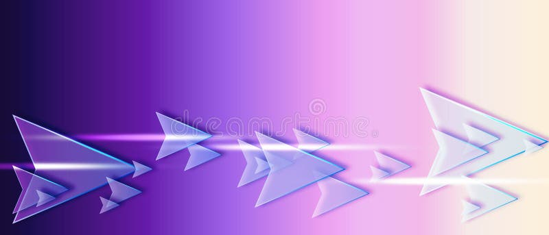 Purple arrows abstract background vector illustration