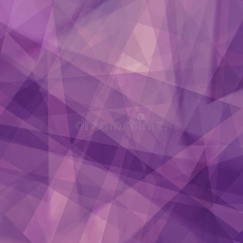 Purple background with triangle shapes in abstract pattern and lines stock image