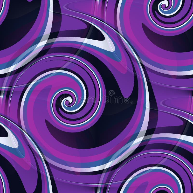 Seamless Swirls Black Stock Illustration Illustration Of Colorful