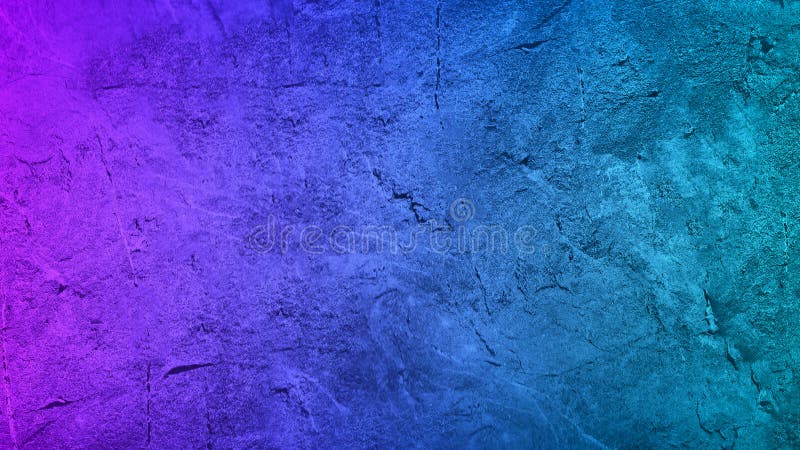 Purple blue teal green abstract background. Gradient. Toned rough surface texture. Painted concrete wall.