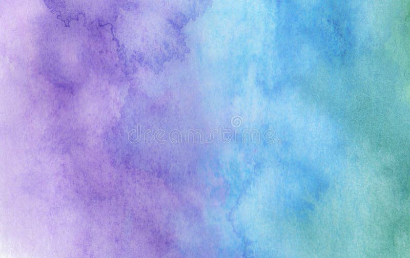 Purple and Blue Watercolor Background. Stock Illustration - Illustration of  hand, handmade: 148051316