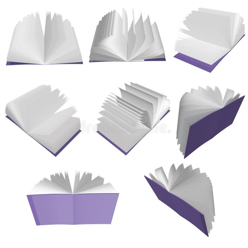 Open Book Logo Vector Design Images, A Purple Open Book, Book Clipart, Books,  Cartoon Stationery PNG Image For Free Download