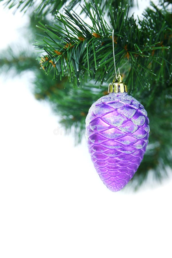 Purple Christmas Decorations Stock Photo Image of tree, christmas 48920