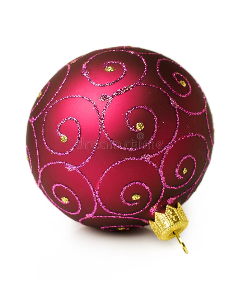Purple Christmas Ball with Ornament Stock Image Image of traditional