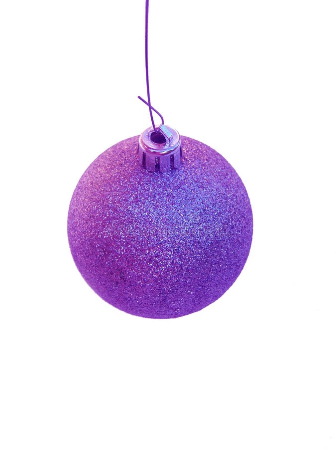 Purple Christmas Tree Ornament Stock Photo Image of jolly, seasons