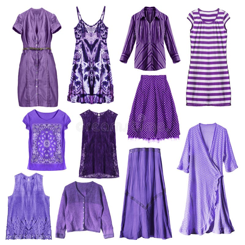 Purple clothes isolated stock photo. Image of gown, dress 82620640