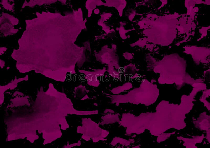 Purple Paint Stains on Black Background Stock Photo Image of inkblots