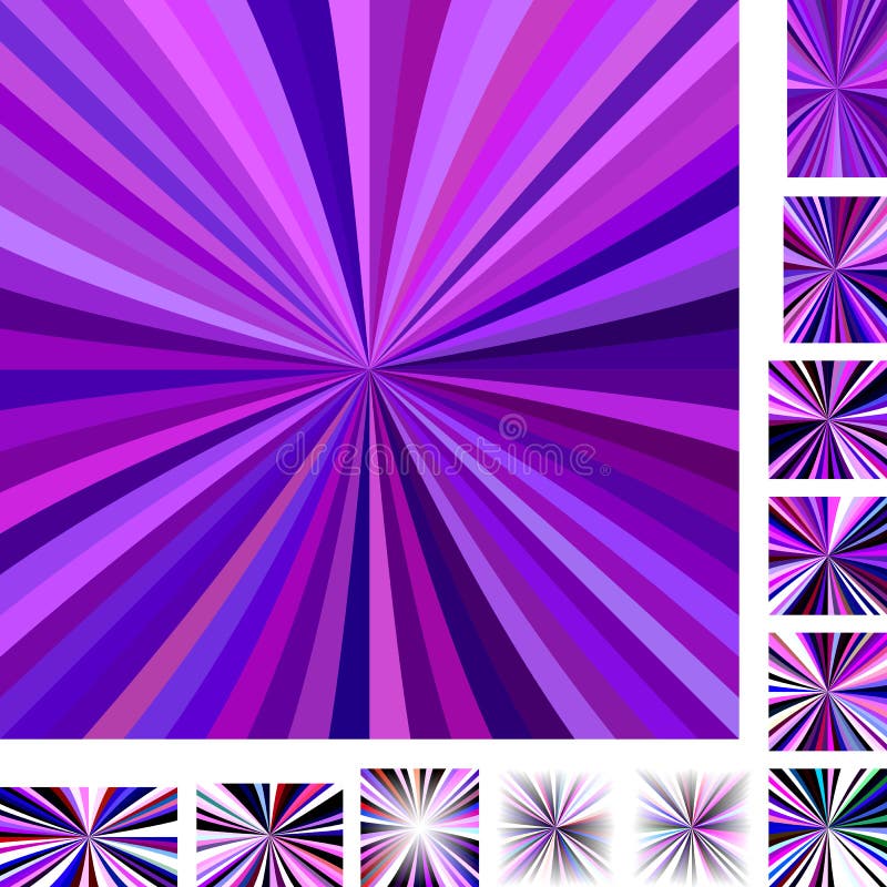 Purple Ray Burst Background Set Stock Illustrations 496 Purple Ray