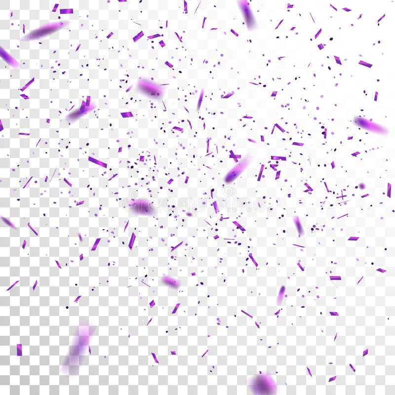 Purple Confetti. stock vector. Illustration of glitter 80132904