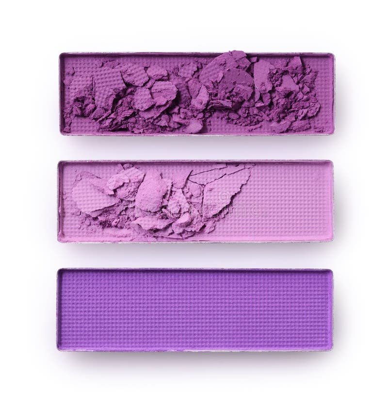 Purple crushed eyeshadow for make up as sample of cosmetic product stock photos Purple crushed eyeshadow for make up as sample of cosmetic product stock photos