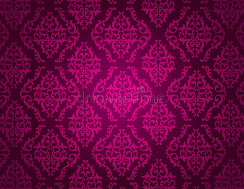 purple damask border clip art