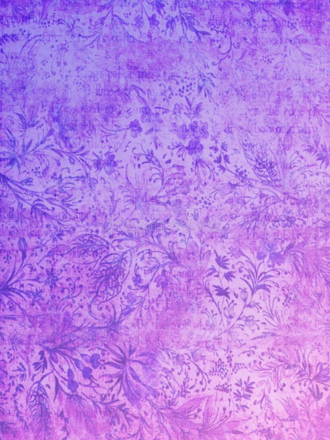 Purple Floral stock illustration