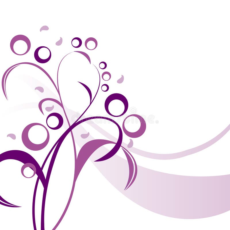 Purple floral background