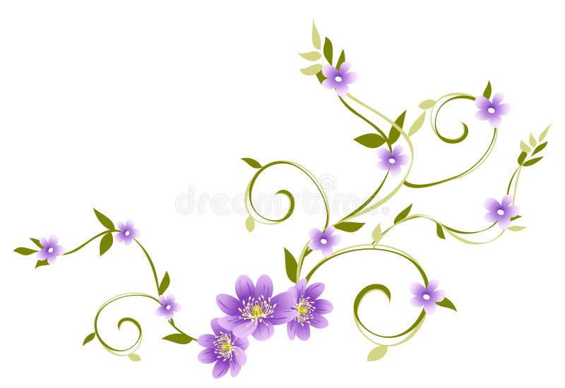 Purple Flower Stock Illustration Illustration Of Flora