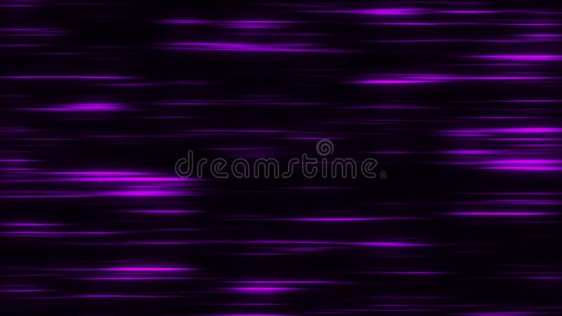 Purple Flowing Horizontal Light Stripes Loop Motion Background vector illustration