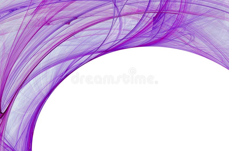 Purple fractal border design