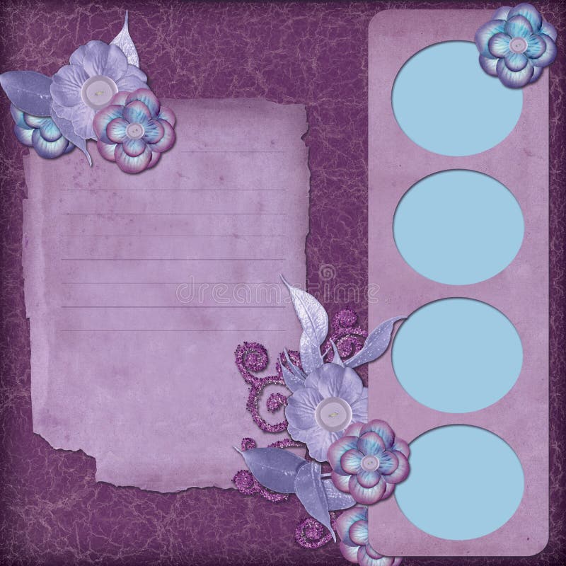 Purple Garden vector illustration