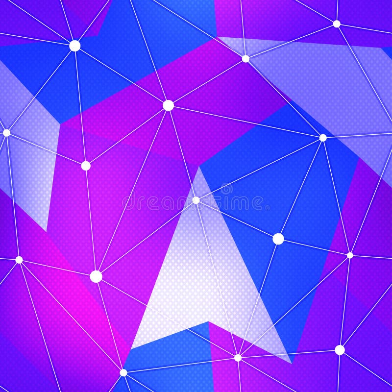 Purple Geometric Seamless Texture Stock Vector Illustration of design