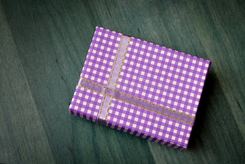 Purple gift box stock photo. Image of purple, decorative 38773626