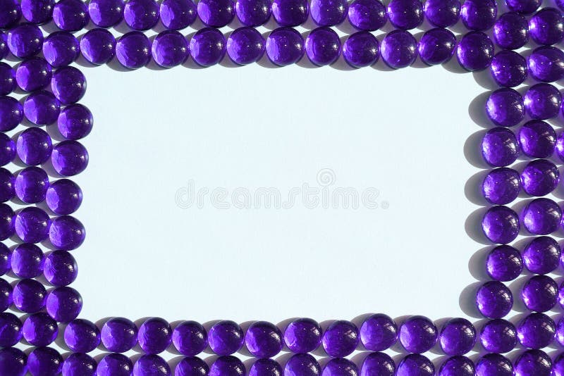 Purple Glass Stones Frame stock image. Image of luxury 144476137