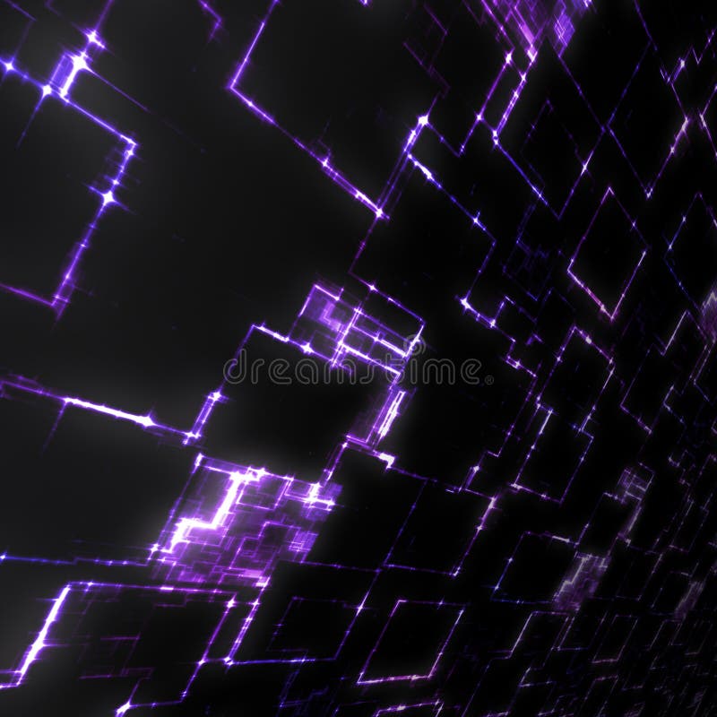 Purple glowing techno background