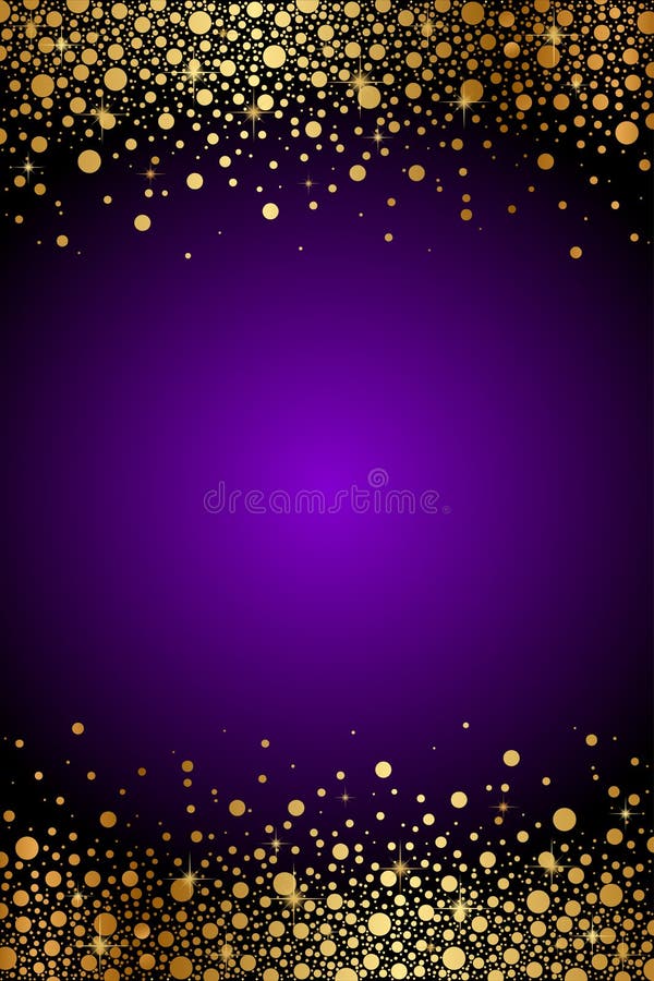Purple and gold luxury background