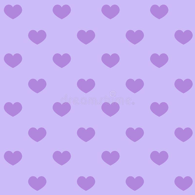 Purple Hearts on a Purple Background Valentine Love Pattern Seam Stock  Vector - Illustration of paper, backdrop: 110067721