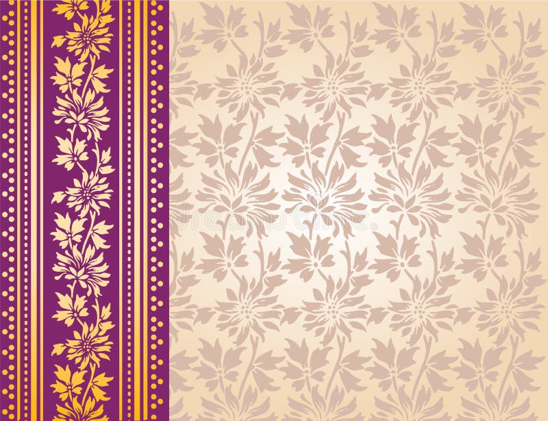 Purple Indian Saree Background Stock Vector - Illustration of petal,  decoration: 47323242