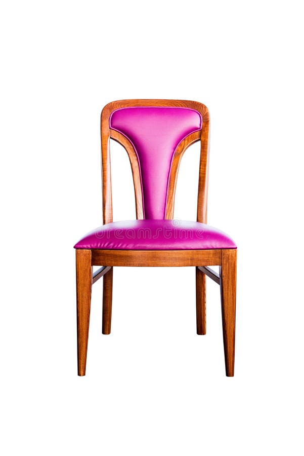 Purple leather chair stock photo. Image of decor, isolate 30860888