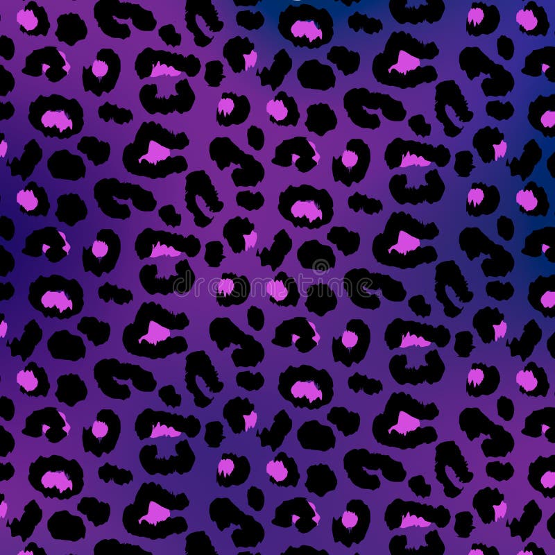Purple Leopard Pattern - Vector Stock Vector - Illustration of ...