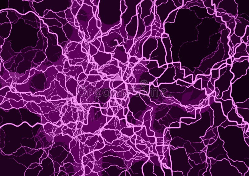 Purple Lightning Background Abstract Design Stock Illustration -  Illustration of black, colors: 155492050