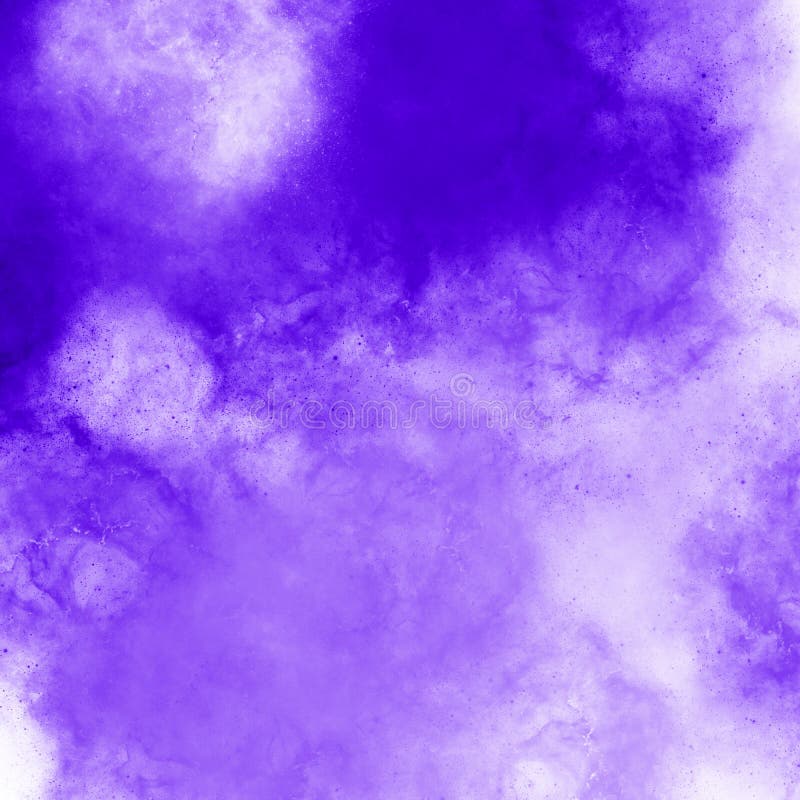 Purple lilac abstract background with paint spots and small splashes, purple nebula colored background stock illustration