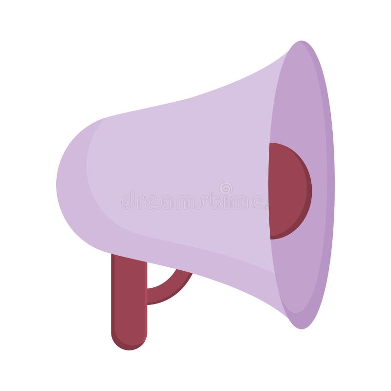 Purple megaphone design stock illustration. Illustration of voice